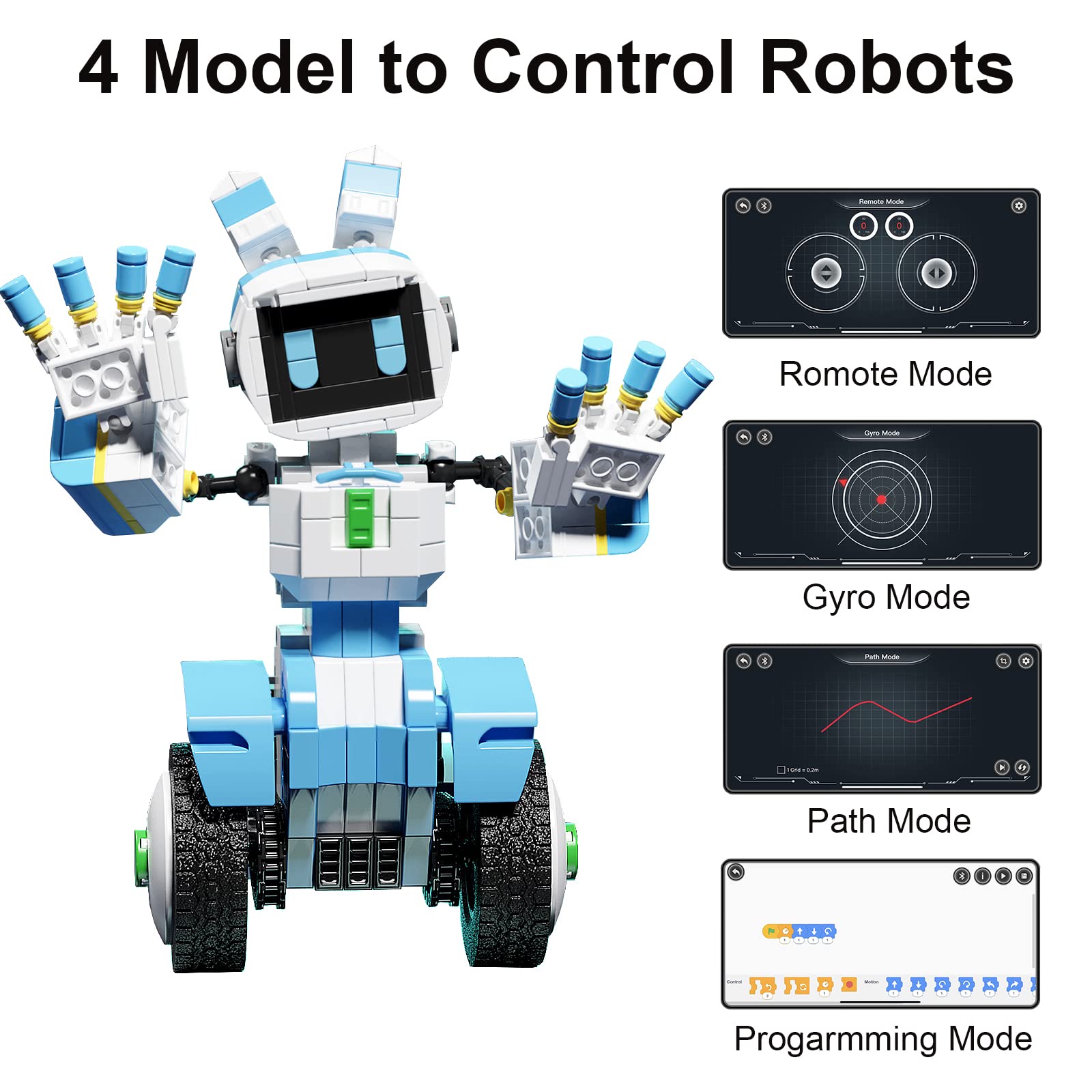 XITALAXU STEM Projects for Kids Ages 8-12,Remote & APP Controlled Robot Building Toys Stocking Stuffers for Kids,Gifts for Teens Boys Girls Age 7 9 10 11 13 14 (410 Pieces)