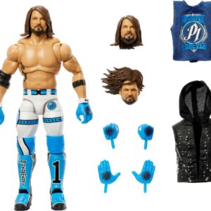 Mattel WWE AJ Styles Ultimate Edition Action Figure with Interchangeable Accessories, Articulation & Life-Like Detail, 6-inch