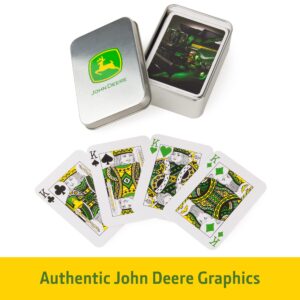 John Deere Playing Cards and Collector's Tin - Collectible Deck of Cards for Family Games - Decks of Cards for Display or Family Game Night - John Deere Gifts and Collectibles - Ages 6 Years and Up