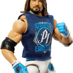 Mattel WWE AJ Styles Ultimate Edition Action Figure with Interchangeable Accessories, Articulation & Life-Like Detail, 6-inch