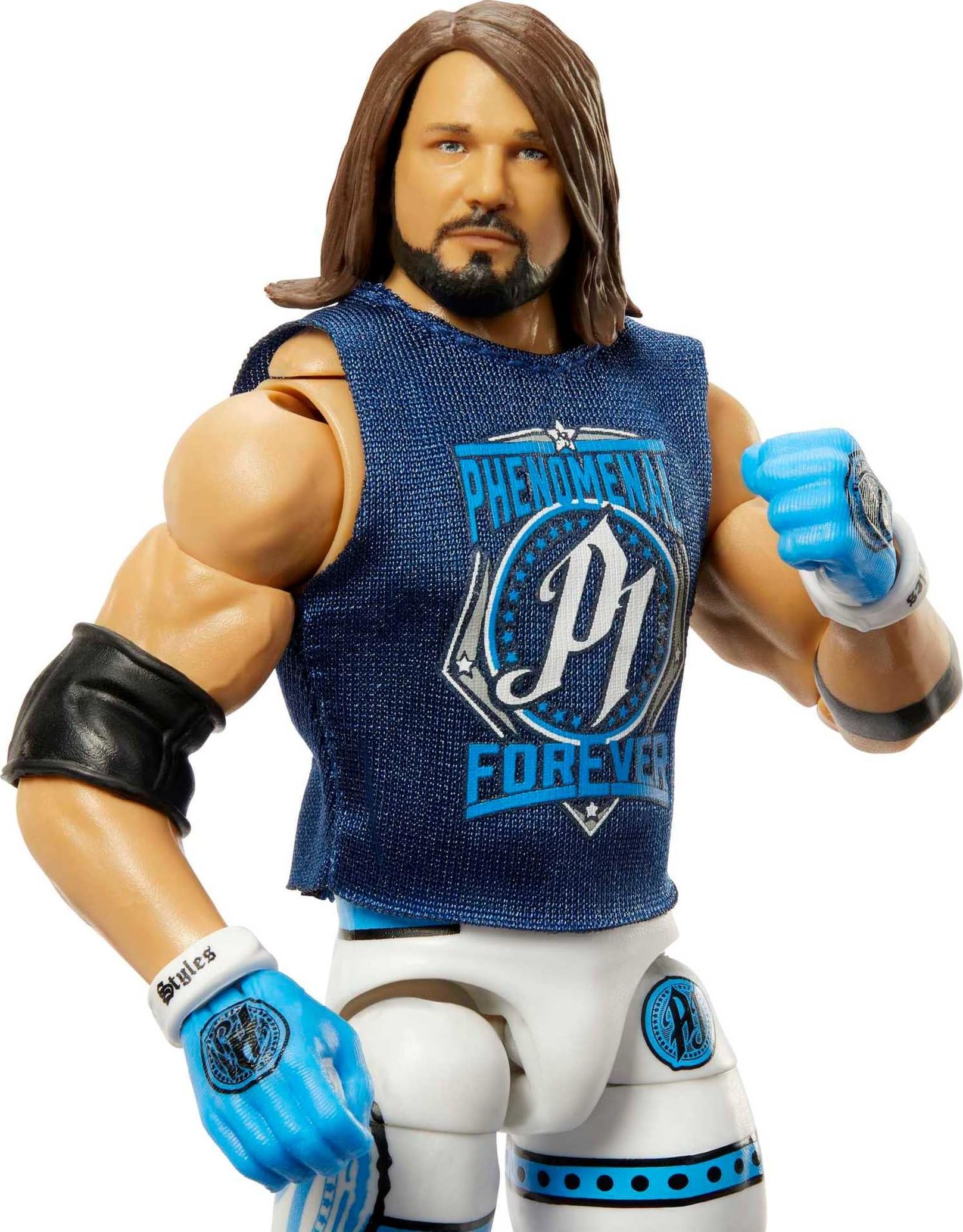 Mattel WWE AJ Styles Ultimate Edition Action Figure with Interchangeable Accessories, Articulation & Life-Like Detail, 6-inch