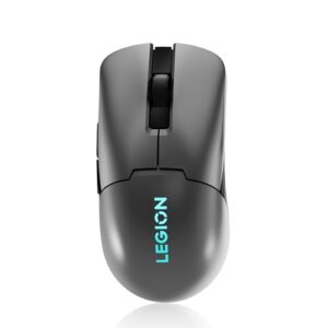 Lenovo Legion M600s RGB Wireless Gaming Mouse – 19,000 DPI, 6 Programmable Buttons, 70 Hours Battery Life, Tri-Mode Connectivity (2.4 GHz, Bluetooth, Wired), (Iron Grey)