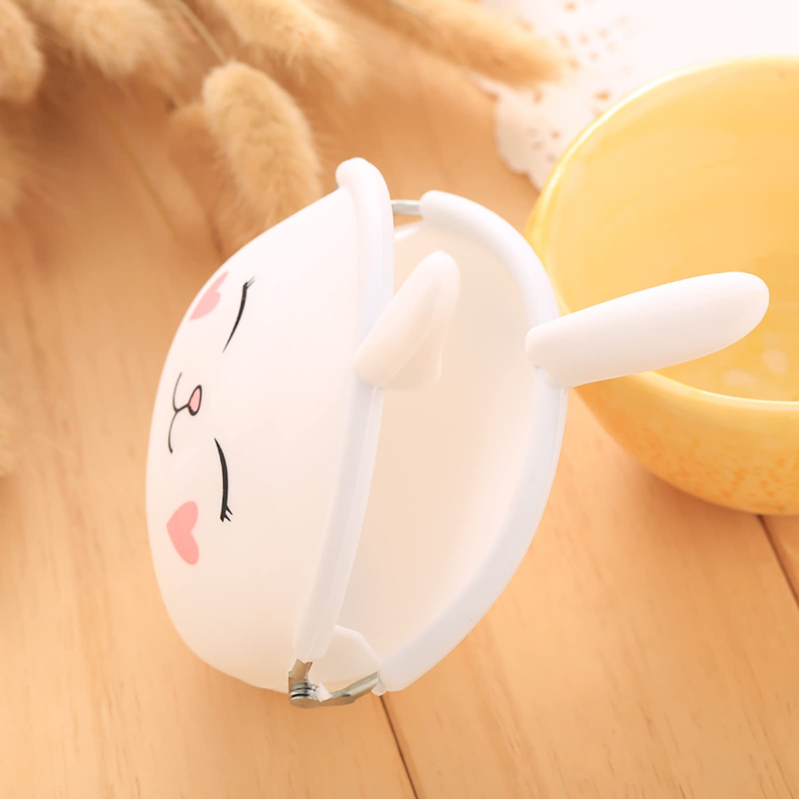 Cartoon Silicone Rabbit Bunny Purse Coin Key Holder Clutch Girls Wallet Cute Thin Checkbook Wallets for Women