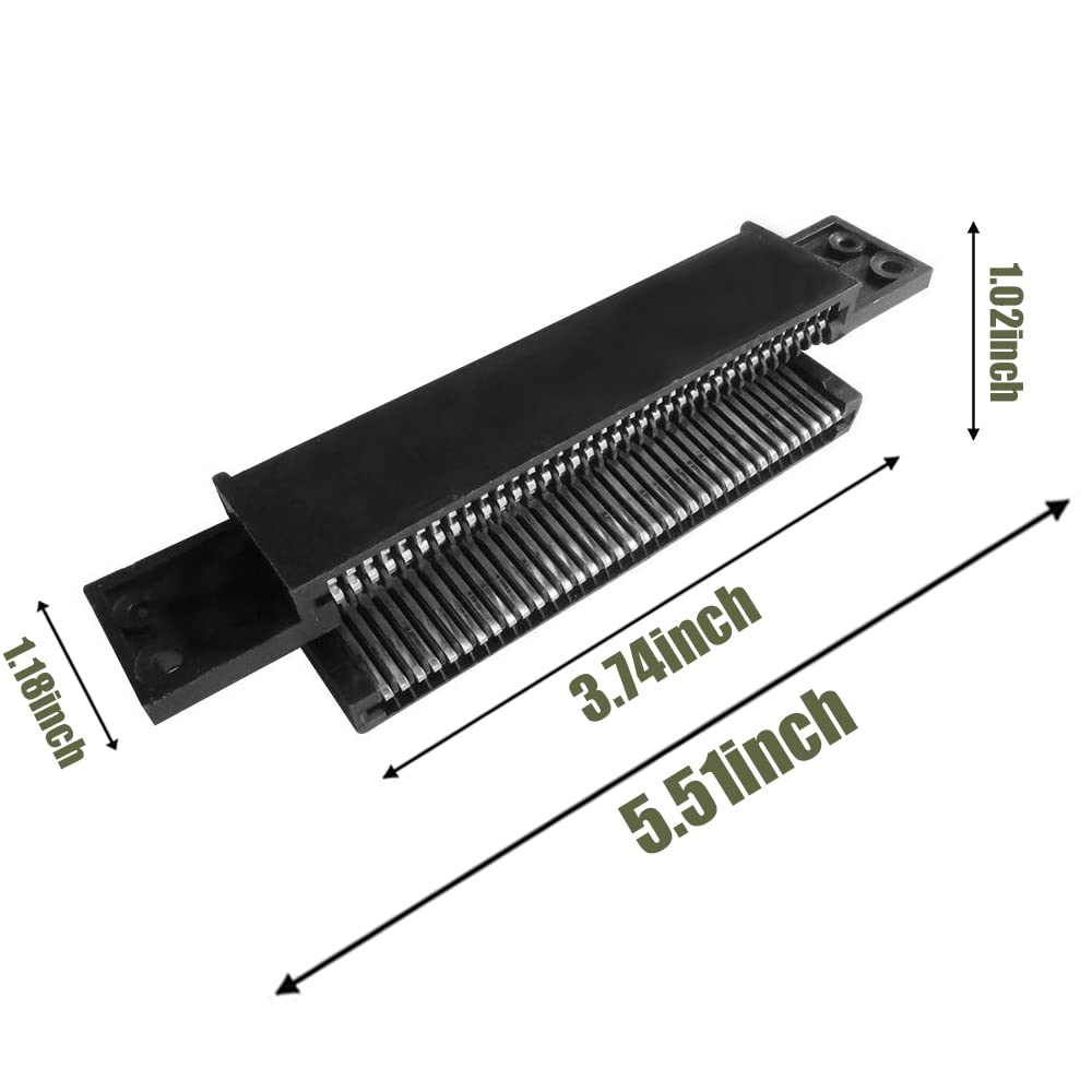 Replacement 72 Pin Slot for NES, 72 Pin Connector for NES, 72 Pin Cartridge Slot Connector with 3.8mm 4.5mm Screwdriver Bit Open Tool for NES 8 Bit System