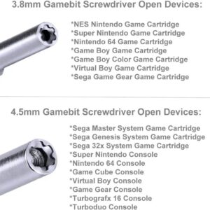 Replacement 72 Pin Slot for NES, 72 Pin Connector for NES, 72 Pin Cartridge Slot Connector with 3.8mm 4.5mm Screwdriver Bit Open Tool for NES 8 Bit System