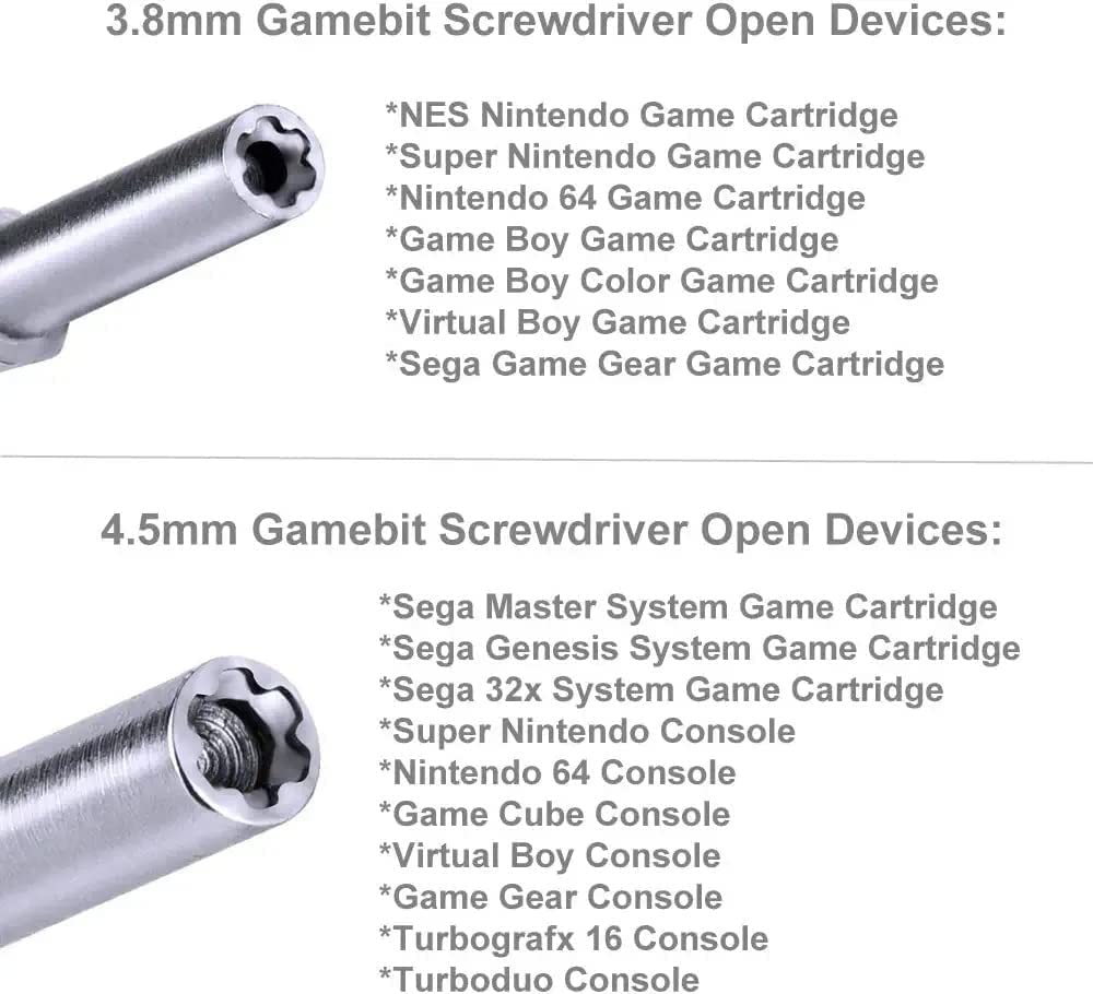 Replacement 72 Pin Slot for NES, 72 Pin Connector for NES, 72 Pin Cartridge Slot Connector with 3.8mm 4.5mm Screwdriver Bit Open Tool for NES 8 Bit System