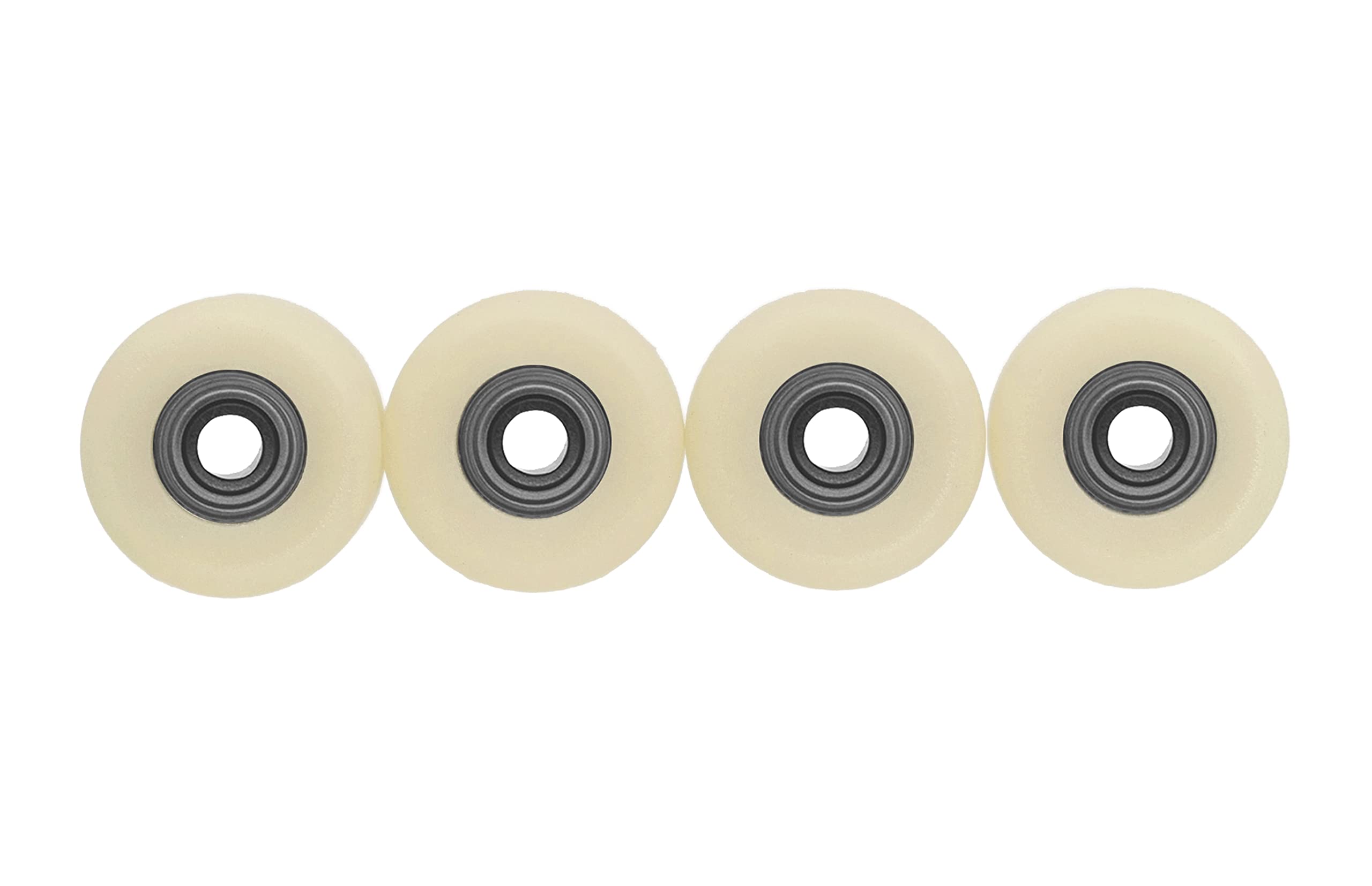 Teak Tuning Apex 61D Urethane Fingerboard Wheels - Mini Shorty Shape, 6.6mm Diameter - ABEC-9 Stealth Bearings - Made in The USA - Coyote Tan Colorway