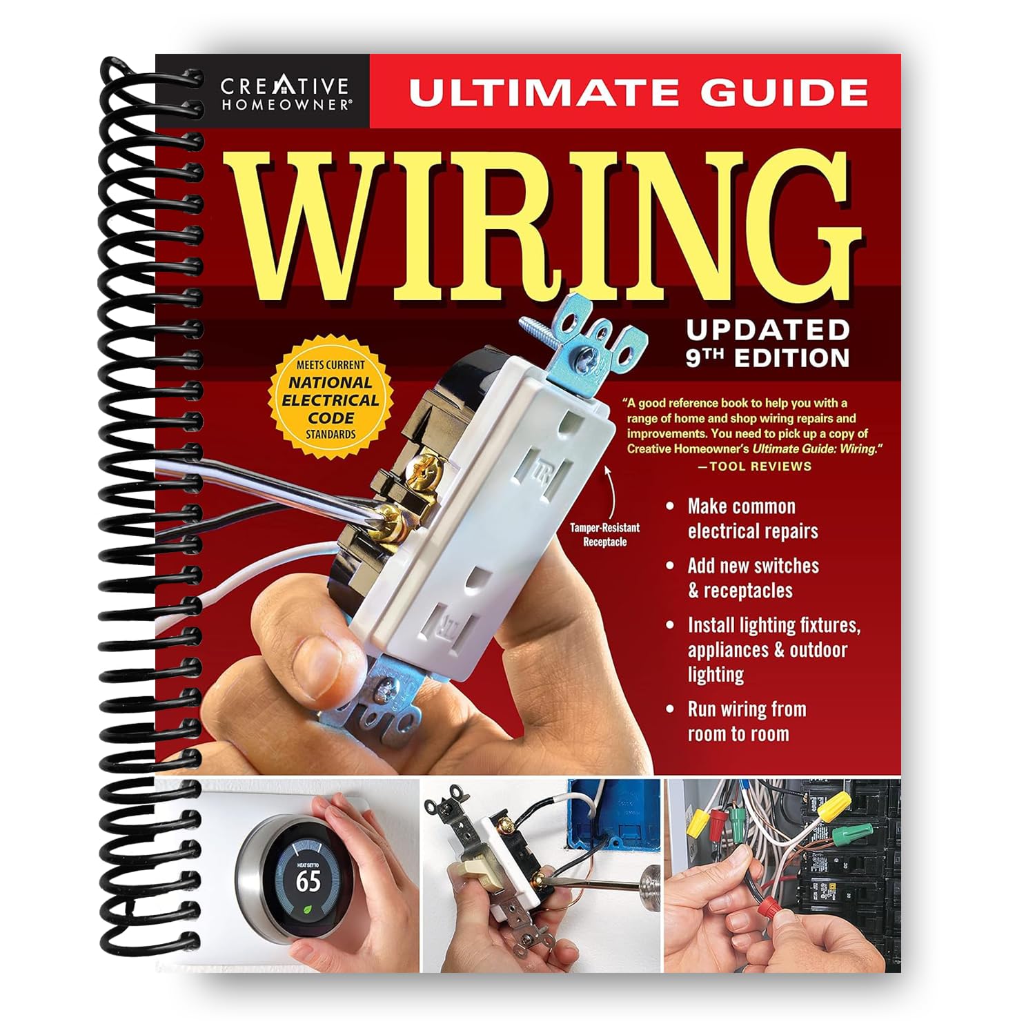 Ultimate Guide: Wiring, 9th Updated Edition (Creative Homeowner) DIY Residential Home Electrical Installations and Repairs with New Switches, Outdoor Lighting, LED, Step-by-Step Photos, and More