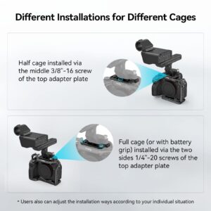 SmallRig Mounting Plate for Attaching FX30 / FX3 XLR Handle to Camera Cage 2999/3241 for Sony A7 SIII, Camera Cage 3667/3639 / 3594 for Sony A7 IV (A7M4) - MD4019