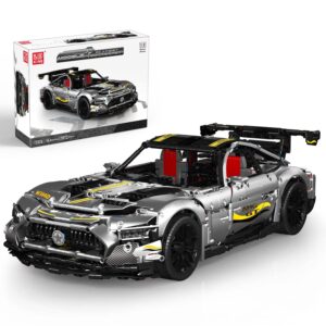 mould king amg gtr sports racing car building sets toy, 13126 building blocks technic car technology sports car model, 1:8 adult collectible car building kits for fans adult teens(2872 pieces)