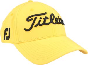 titleist tour performance 2022 hat (gold/black, adjustable) golf cap