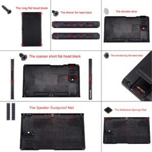 eXtremeRate Dpad Version Custom Full Set Shell for Nintendo Switch, Soft Touch Replacement Console Back Plate, NS Joycon Handheld Controller Housing & Buttons for Nintendo Switch - Classics NES Style