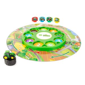 john deere go johnny go board game - cooperative farming games for game night - john deere toys and board games - farm toy games for kids - family games ages 5 years and up