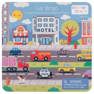 stephen joseph car bingo around town, travel bingo for family vacations