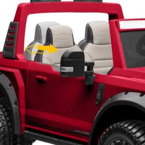 2024 Ford F450 Two (2) Seater 24V Ride On Kids Car Truck w/Remote | Large 24V Battery Licensed Kid Car to Drive 3 Speeds, Leather Seat, MP3 Music by Bluetooth, FM Radio, Rubber Tires