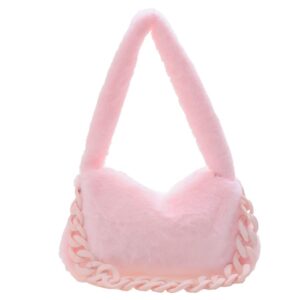 Shoulr Bags for Women P Tote Unrarm Bags t Fluffy Casl Shoulr s