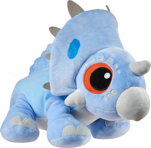 Mattel Jurassic World: Camp Cretaceous Plush Dinosaur Angel with Sound, 13-inch Floppy Soft Toy with Weighted Feet, Sino-Spino Species