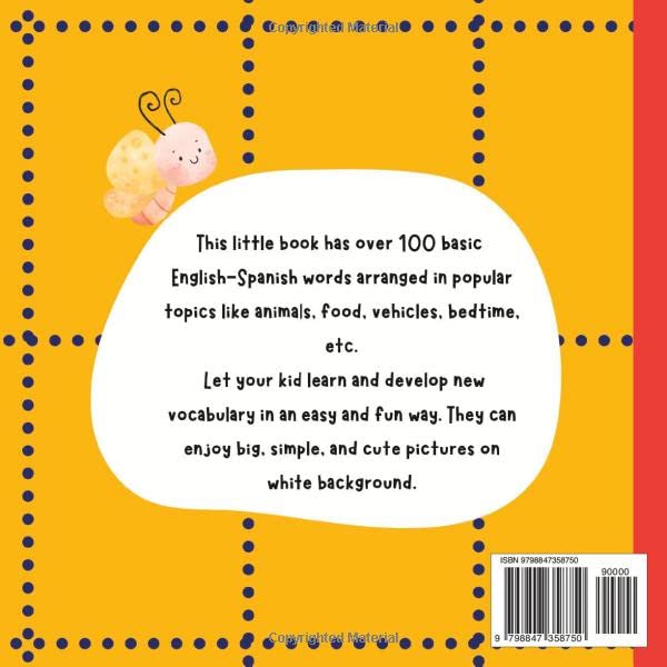 My First 100 Words Book Spanish English: My First Bilingual Visual Dictionary with Pronunciation for Kids | Mis Primeras 100 Palabras