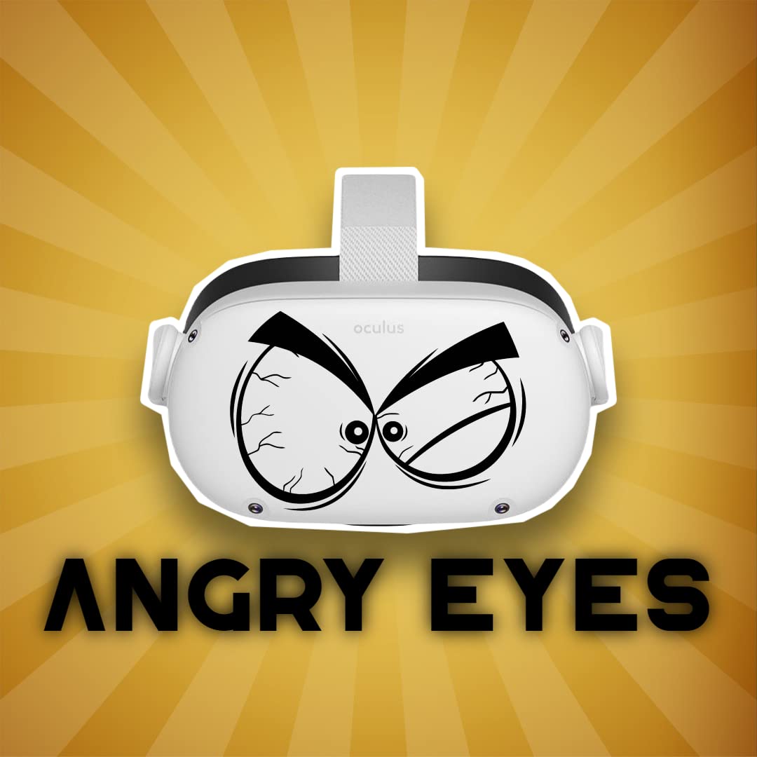 Angry Eyes - Oculus Quest 2 - Decals - Black FUN