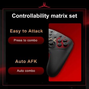 GAME'NIR WING PATTERN Wireless Switch Controller Support NFC Amiibo, Ergonomic Switch Pro Controller for Switch/Switch Lite/Switch OLED with Dual Motor, Gyro Axis, Turbo Function, 5 Level Vibration