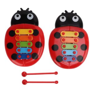 2pcs kids xylophone,colourful seven star shape xylophones toys for toddler child