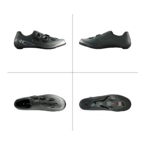 SHIMANO SH-RC702 Competition-Level Men's Road Cycling Shoe, Black, 8