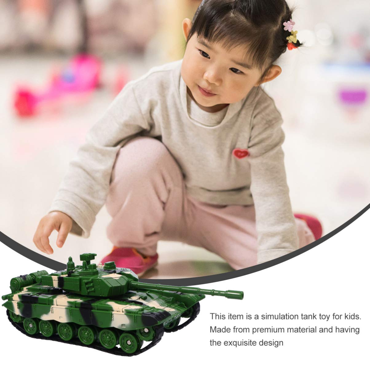 Toddmomy Tank Models Plastic Tanks Kids Toys Vehicle Toys Deck Decor for Kids Boys Girls