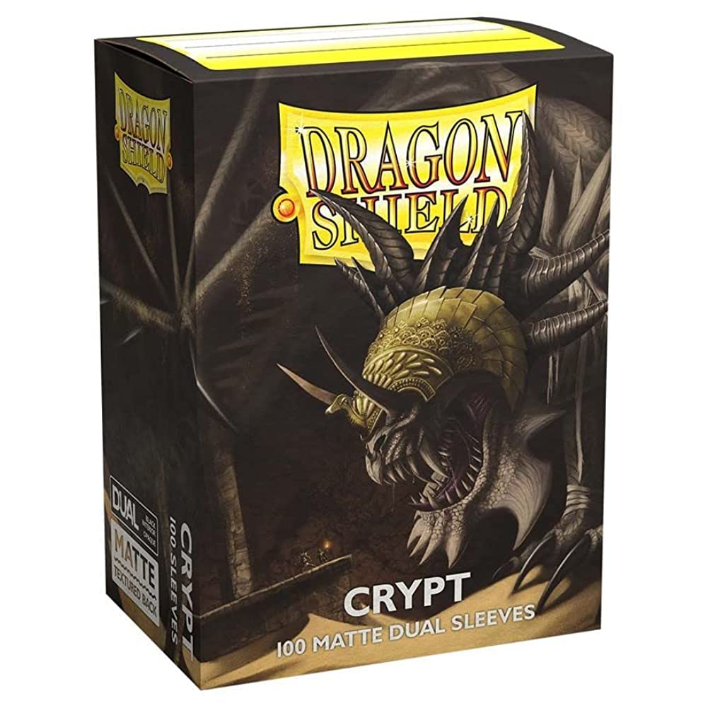 Card Game Dragon Shield Dual Matte Crypt Standard Size 100 ct Card Sleeves Individual Pack