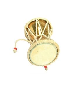 handmade brass damroo/damru indian musical instrument for kirtan traditional indian folk musical percussion instruments, handmade drum damru by arsh traders