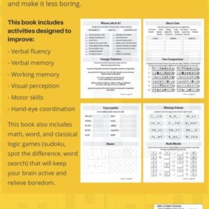 Stroke Recovery Activity Book - Strokes and Other Traumatic Brain Injury workbook: With Stroke Recovery Games and Puzzles for Stroke Patients. The ... book. Great as gifts for stroke recovery.