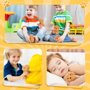 HyDren 30 Pcs Puppy Dogs Stuffed Animals Bulk Mini Dog Plush Soft Puppy Fluffy Stuffed Animal Dog for Kids Baby Girls Boys Birthday Gifts(Light Brown)