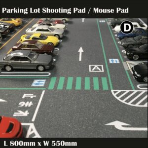 TAPDRA 1/64 Parking Lot Mat Model Car Vehicle Scene Display Large Garage Toy Mouse Pad (JP)-Packed in Roll