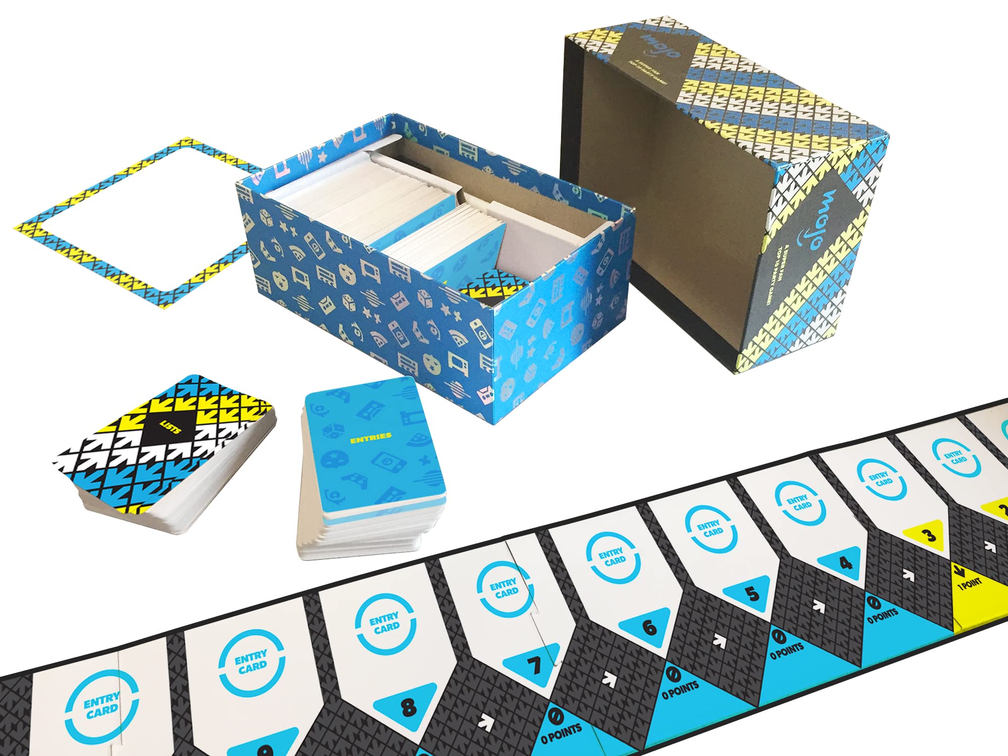 WatchMojo: A Super Fan Top 10 Party Game, 400 Cards Included, Game Board, Dry Erase Scoreboard and Marker, for 3 to 10 Players, 20 to 30 Minute Play Time, for Ages 13 and up