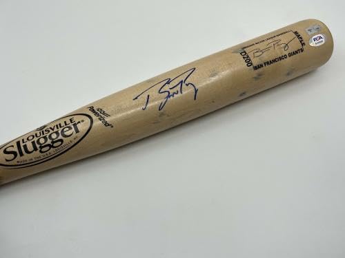 Buster Posey SF Giants Signed Autograph Used Louisville Slugger Bat PSA DNA - Autographed MLB Bats