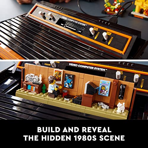 LEGO Icons Atari 2600 Building Set 10306 - Retro Video Game Console and Gaming Cartridge Replicas, Featuring Minifigure and Joystick, Nostalgic 80s Gift for Gamers and Adults