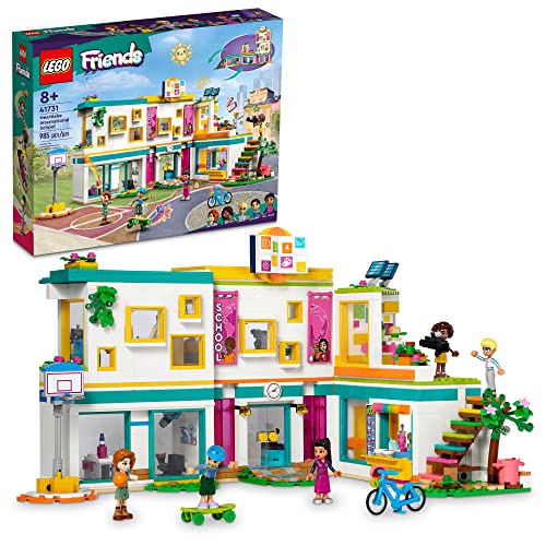 LEGO Friends Heartlake International School 41731, Building Toy with 5 Mini-Dolls and Accessories, Pretend Play School Classroom Building Kit, Gift for Christmas for Girls, Boys and Kids Ages 8 and Up