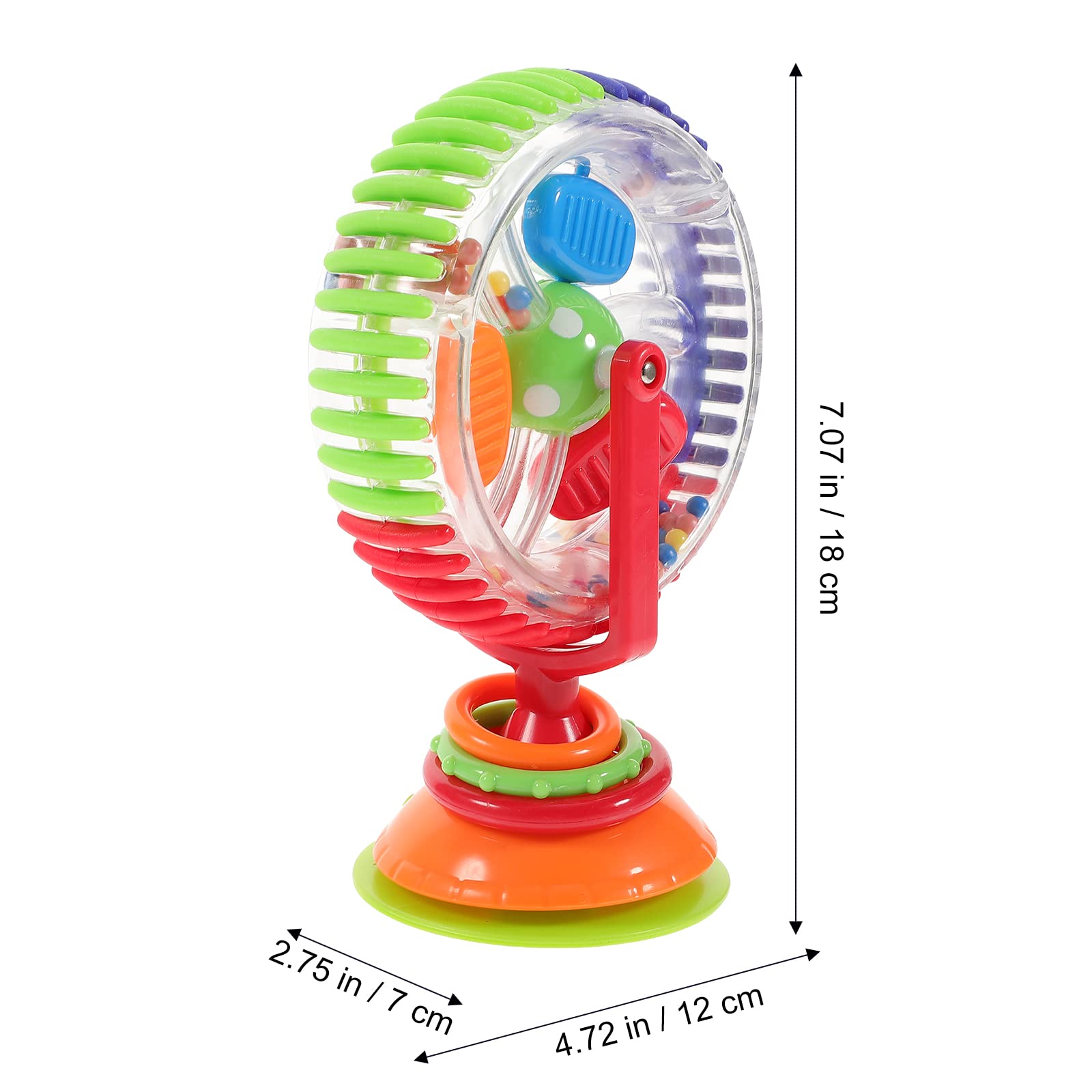 Toyvian Circus Development Ferris Wheel Baby Ferris Wheel Wind up Ferris Wheel Tray Suction: Suction Early Learning Suction