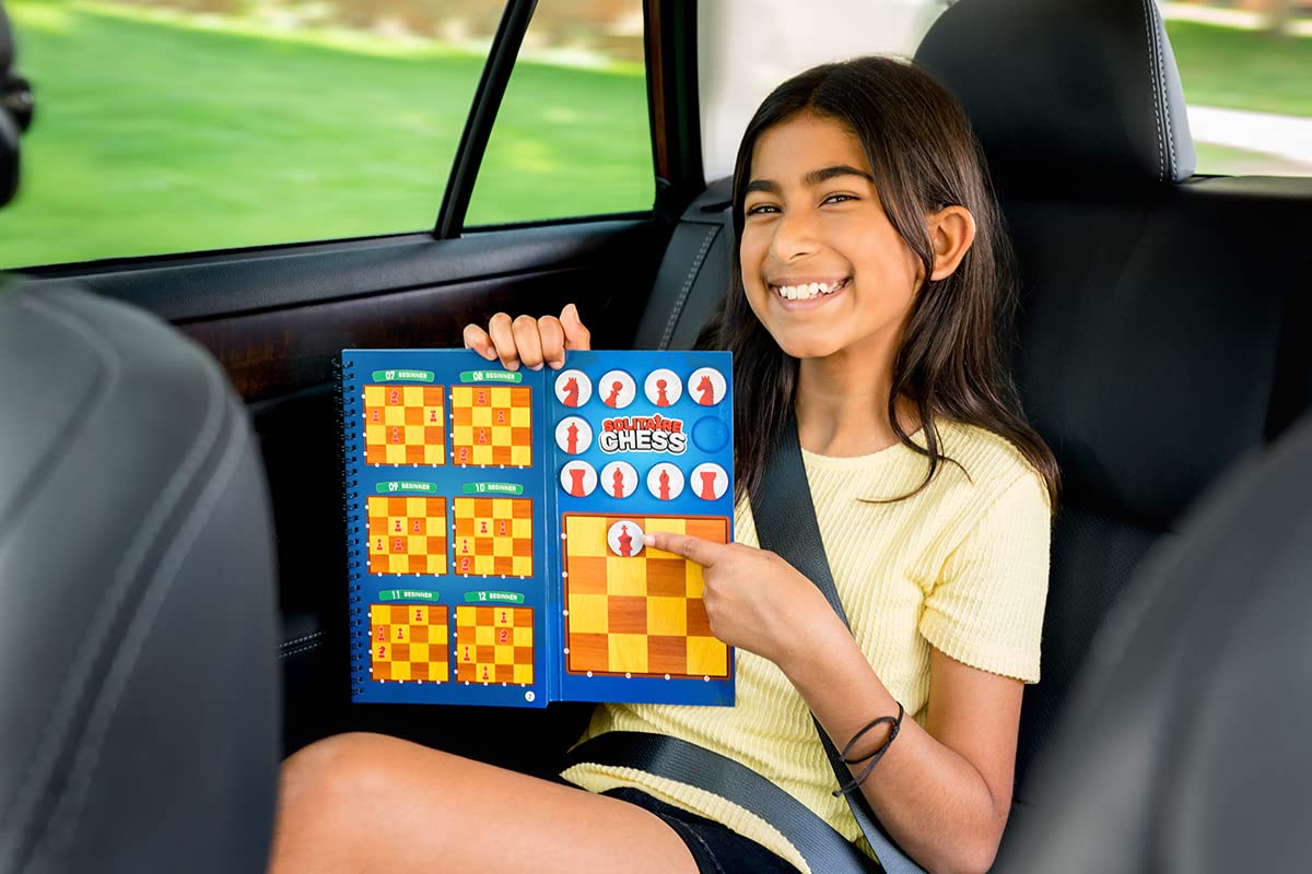 ThinkFun Solitaire Chess Magnetic Travel Puzzle - Engaging Logic Game & STEM Toy for Kids & Adults | Enhances Problem-Solving & Strategic Thinking | Ideal for Age 8 and Up | Travel-Friendly Design