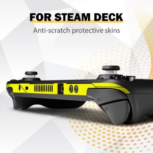 DLseego Punk Steam Deck Skin Sticker Protective Vinyl Decal Anti Fingerprint Scratch Resistant Japanese Amine Cartoon Cover for Newest Steam Gaming Console 2021 Easy to Apply - Yellow