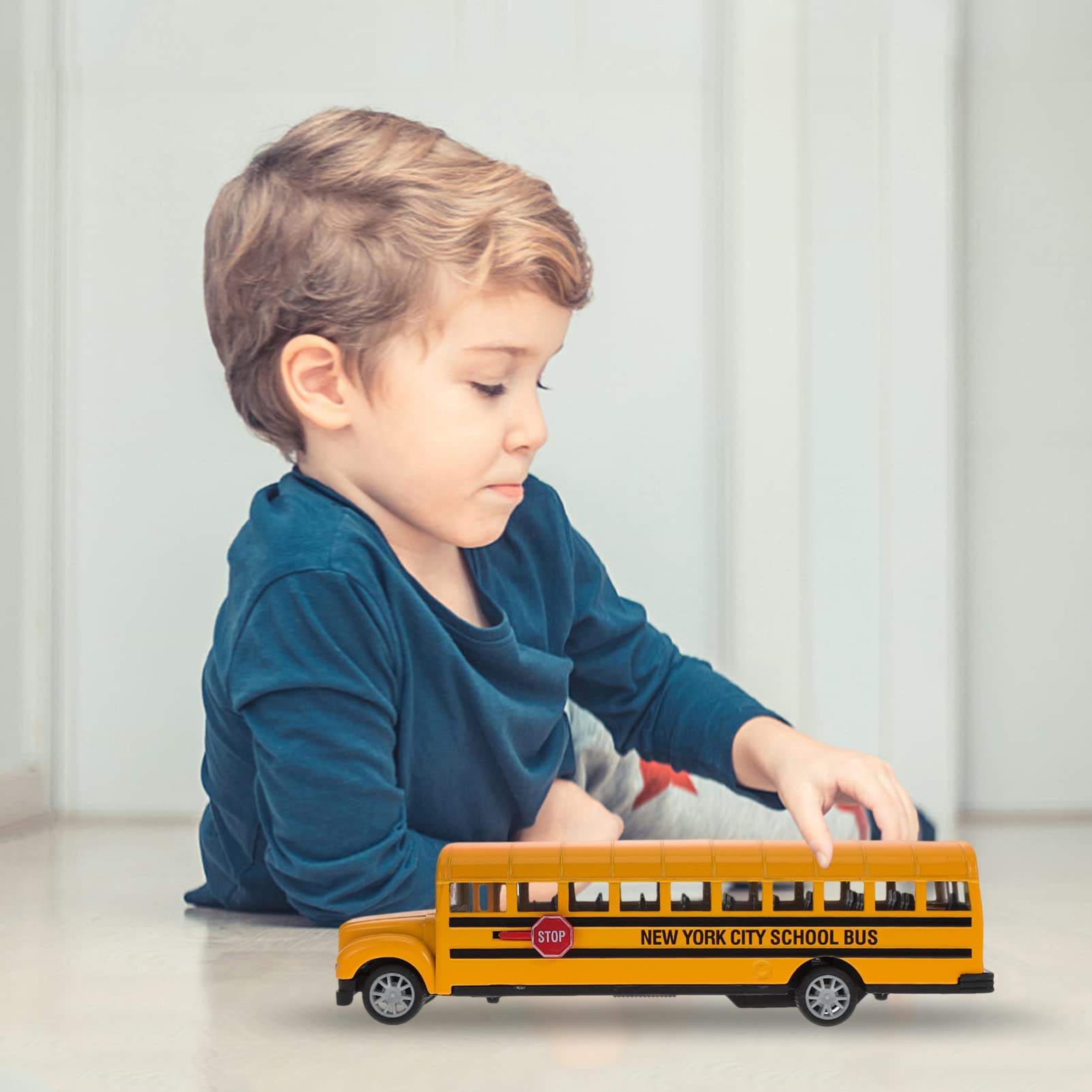 Operitacx 1pc School Bus Toy Car Kids Car Toy Kids School Bus Toy School Bus Model Toy Kids Bus Toy Car Toy for Kids Pull Back Bus Pull Back Toy School Bus Alloy Toy Alloy Car for Kids