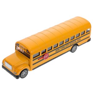 operitacx 1pc school bus toy car kids car toy kids school bus toy school bus model toy kids bus toy car toy for kids pull back bus pull back toy school bus alloy toy alloy car for kids