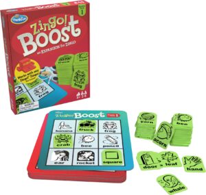 thinkfun zingo! booster pack #1 - exciting expansion pack for zingo! game | engages kids in learning | enhances memory & word recognition skills | trusted by families worldwide