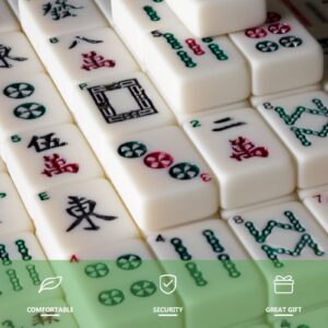 PRETYZOOM Chinese Mahjong Game Travel Mahjong Set Mahjong Board Game Mini Mahjong Travel Set Mini Mahjong Game