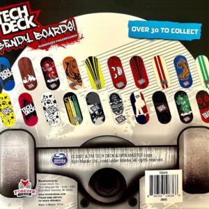 Tech Deck Bendy Boards Collectible Mini Skateboard Erasers, Rubberized Fingerboards (Set 1)