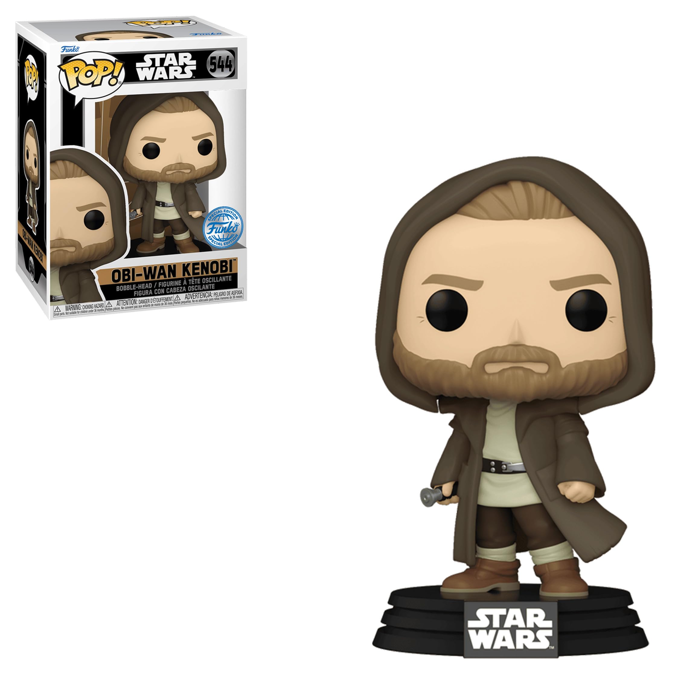 Funko Pop! OBI-Wan Kenobi in Jedi Robe - Star Wars Special Edtion Multicolor Exclusive #544