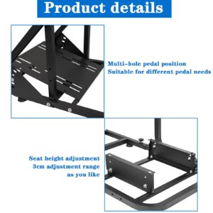 Supllueer Racing Simulator Cockpit Mountable Monitor Stand Adjustable Fit for Logitech, Fanatec,Thrustmaster, G923 G29 G920 T300 Sim Racing Cockpit, No Steering Wheel Pedal TV Seat