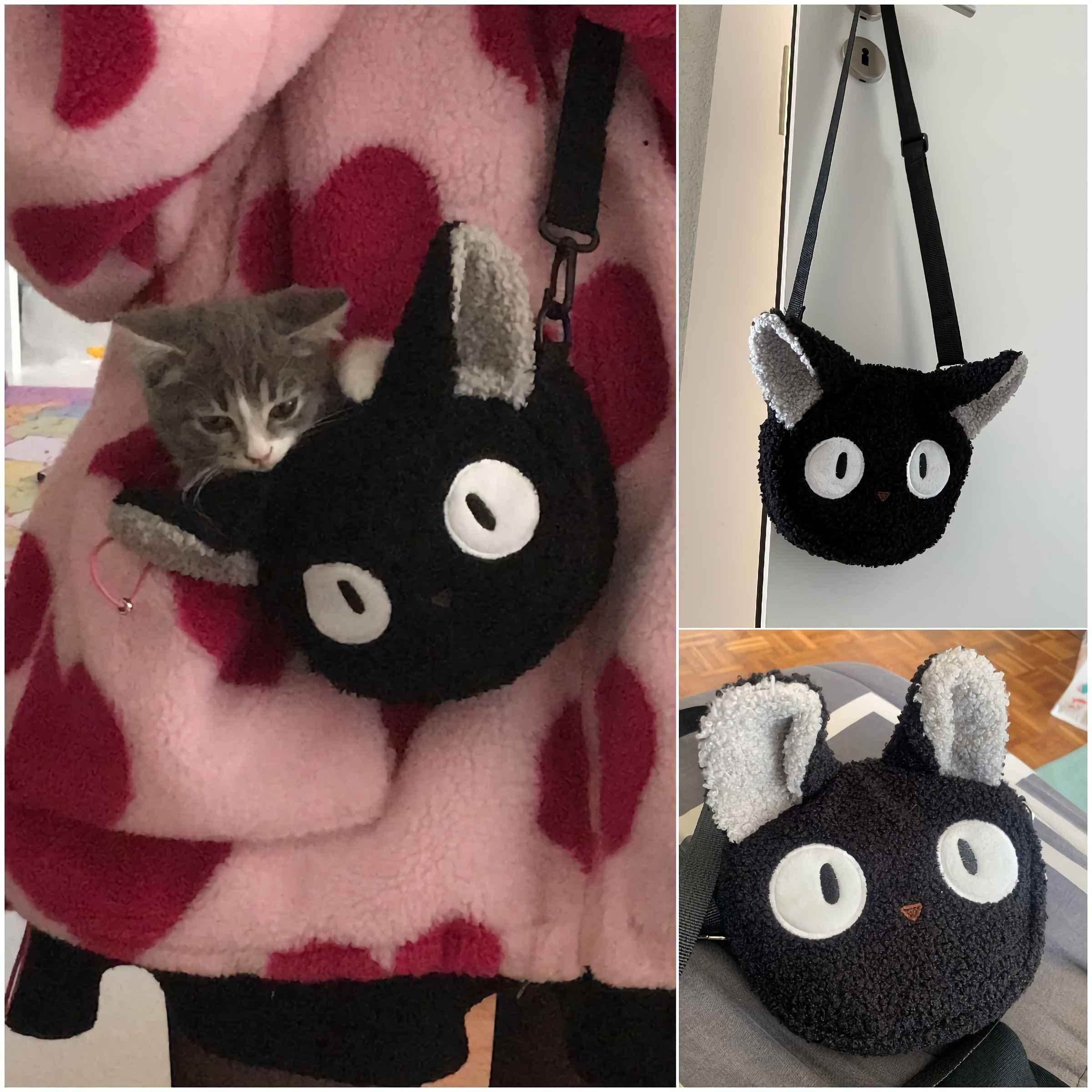 Lefe Liee cute cat purse for girls, kawaii plush anime crossbody bag, cat themed gifts for girls, mini novelty toddler purse for teen girls, teen girls trendy stuff, fluffy tote bag