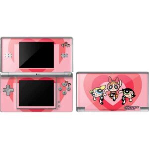 skinit decal gaming skin compatible with ds lite - officially licensed warner bros powerpuff girls hearts design