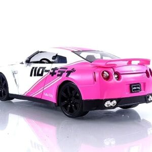 Jada Toys Toyko Speed 1:24 2009 Nissan GT-R R35 Die-cast Car & Hello Kitty Racing Figure, Toys for Kids and Adults