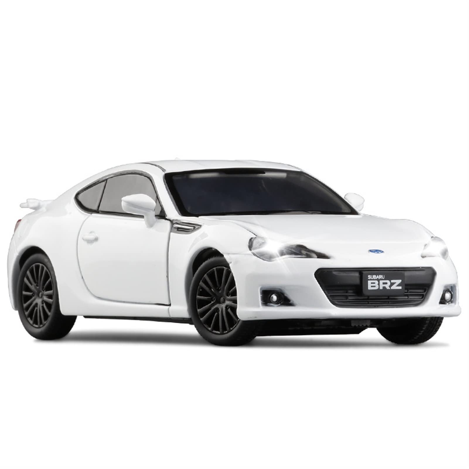 LUTPOL Die Casting 3 Colors 1/32 Scale for Subaru BRZ Alloy Sports Car Model Metal Diecast Toy Vehicle Car Model with Light Collection Children Gift Unzip Toy ( Color : White )